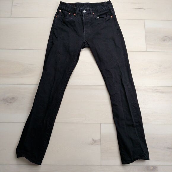 Buck Mason Jeans Mens 28x31 Black Maverick Slim Fit Japanese Denim Button Fly - Picture 1 of 11